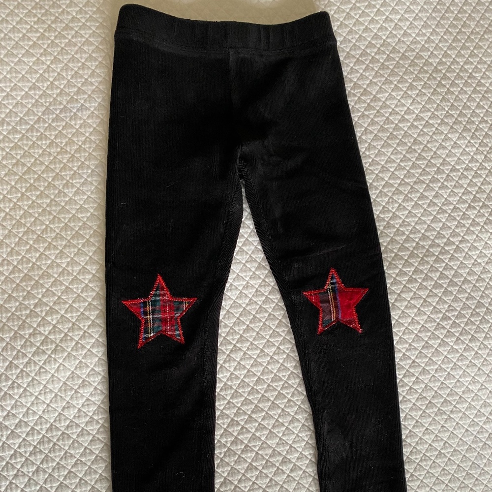 Crewcuts Girls Sz 4-5 stretchy leggings with stars